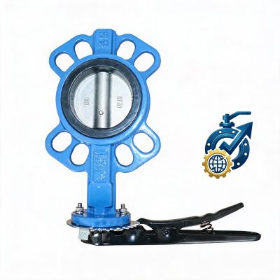 DN200 Stainless Steel Manual Wafer Butterfly Valve Price & Manufacturer