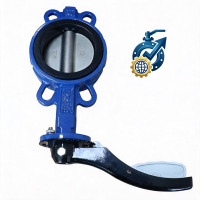 China DN200 SS304 Gear Operated Wafer Butterfly Valve Manufacturer
