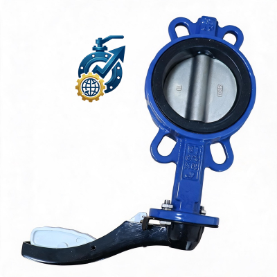 DN200 Ductile Iron Wafer Butterfly Valve Dimensions & Specifications