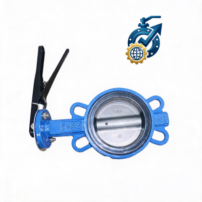 China 8 Inch Ductile Iron Manual Wafer Butterfly Valve Manufacturer
